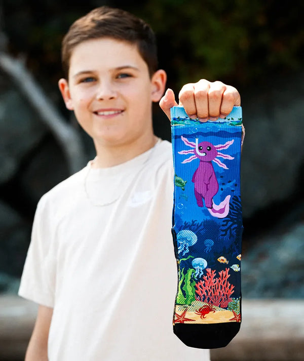 Enchanted Deep Athletic Crew Socks
