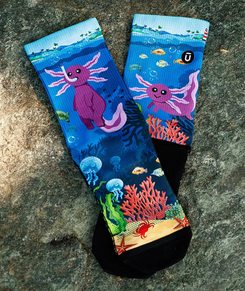 Enchanted Deep Athletic Crew Socks