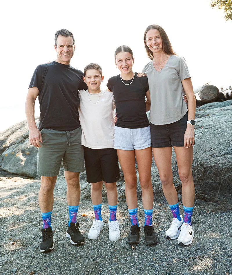 Enchanted Deep Athletic Crew Socks