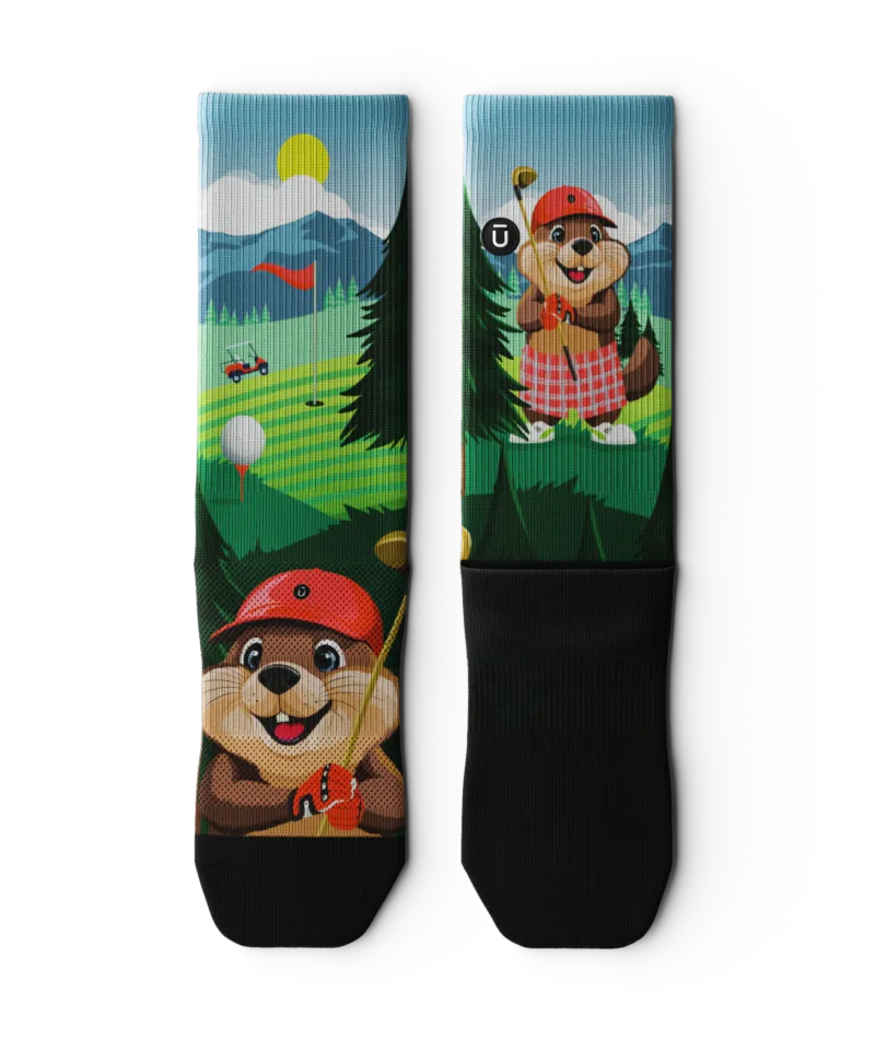 Beaver Wood Athletic Crew Socks