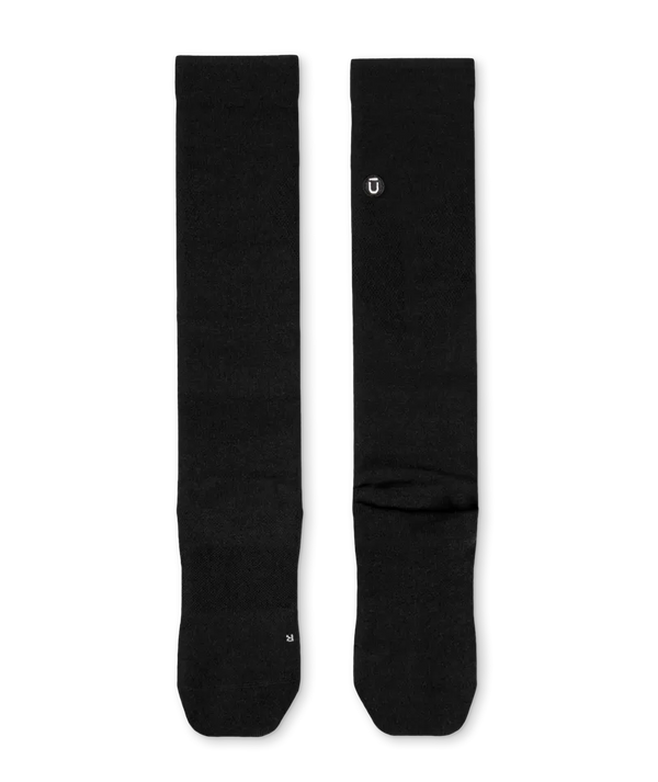 Flagship Black Merino Wool Knee High Compression Socks