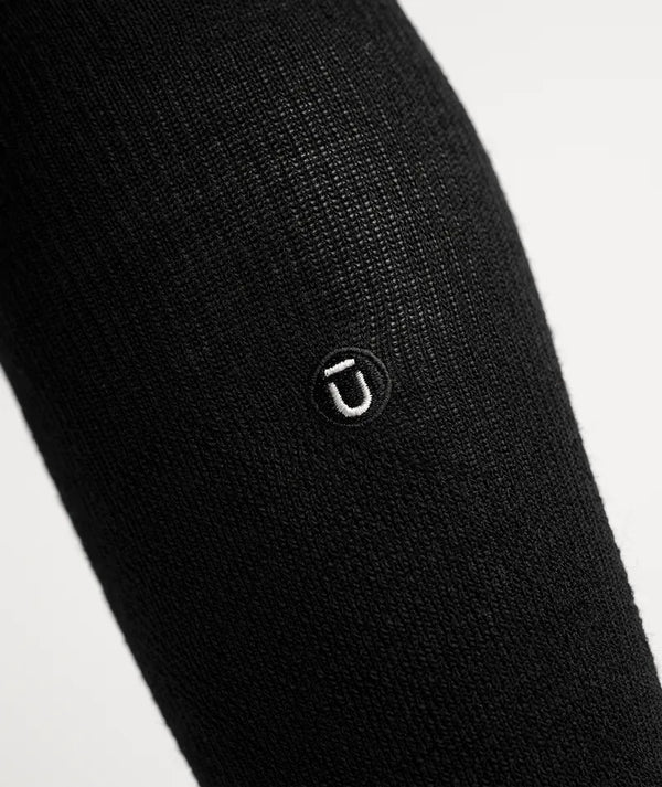Flagship Black Merino Wool Knee High Compression Socks
