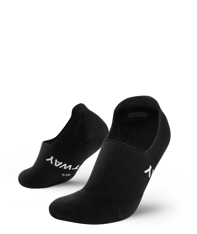 Flagship Black No Show Socks