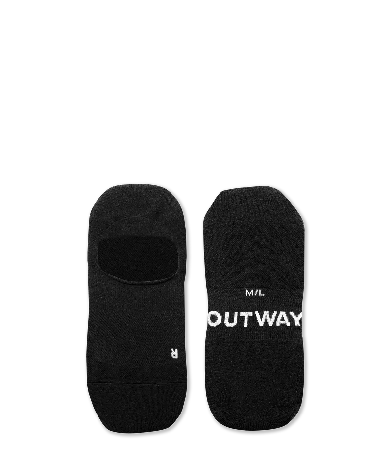 Flagship Black No Show Socks