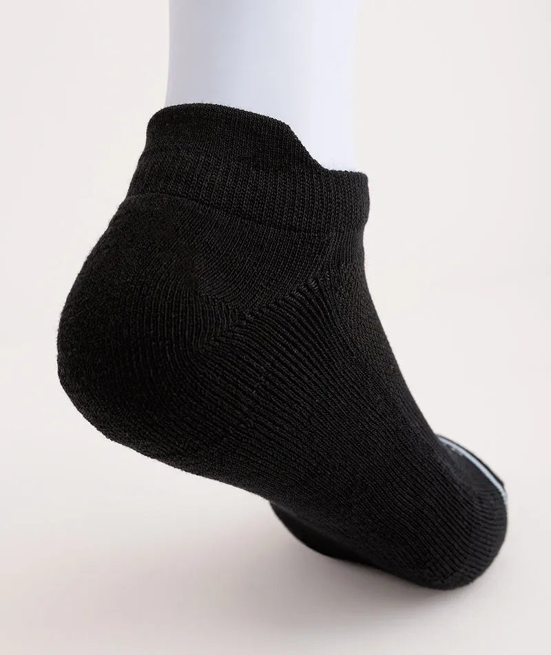 Flagship Black Supima Cotton Ankle Socks 3-Pack