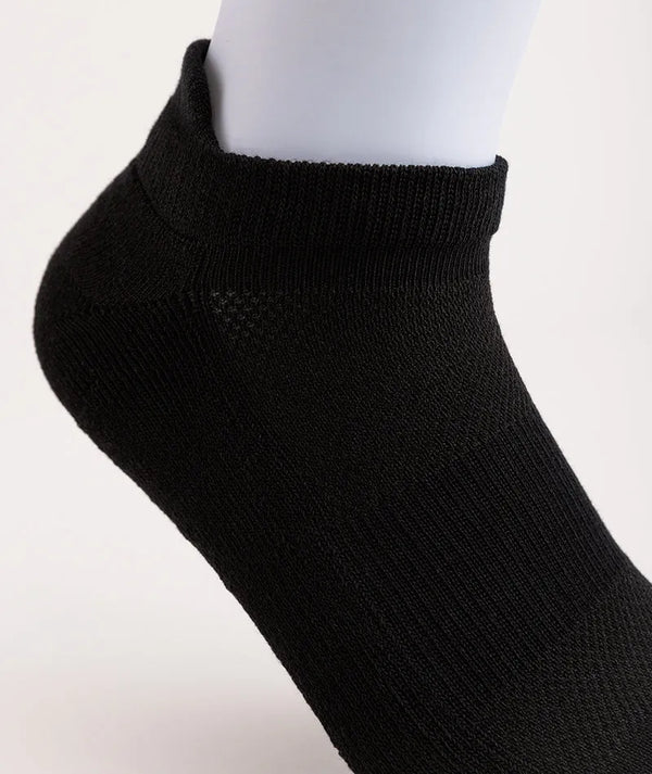 Flagship Black Supima Cotton Ankle Socks 6-Pack