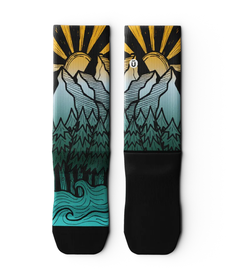 Happy Trails Athletic Crew Socks 3-Pack