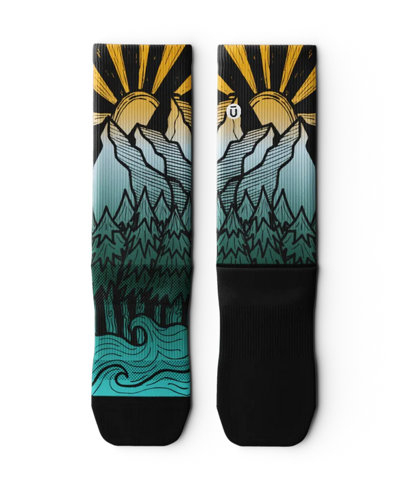 Happy Trails Athletic Crew Socks 3-Pack