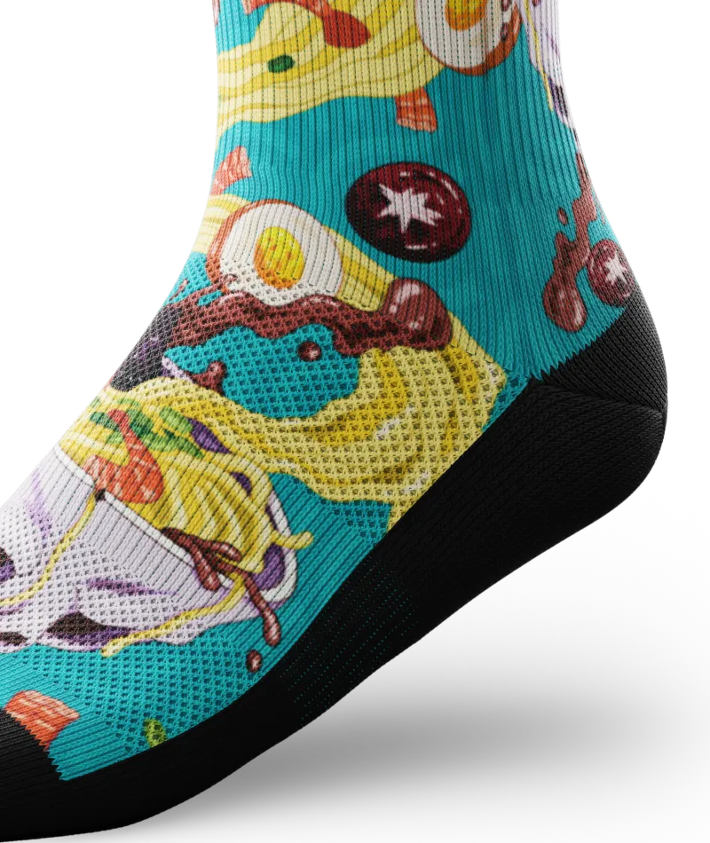 Bone Appetit Athletic Crew Socks