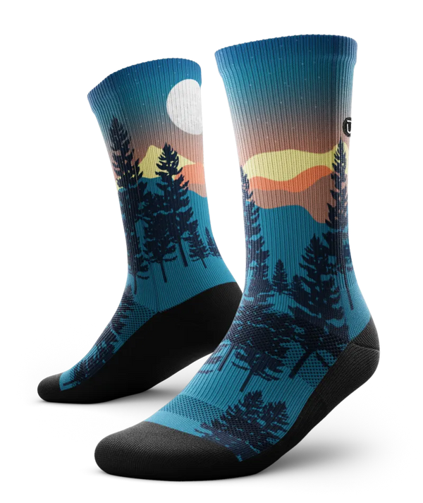 Bright Night Athletic Crew Socks