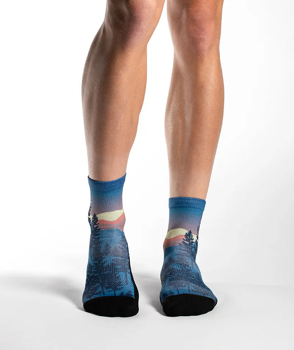 Bright Night Athletic Quarter Socks