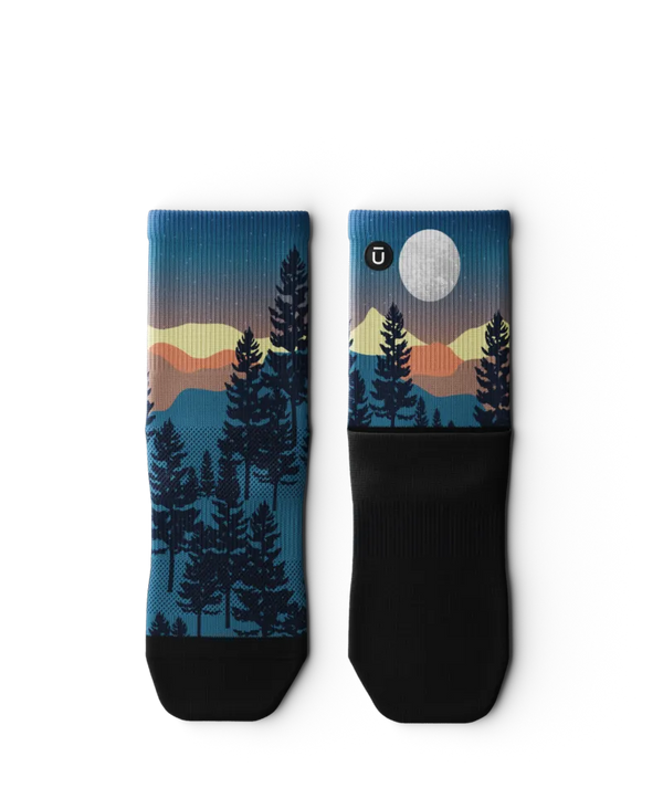Bright Night Athletic Quarter Socks