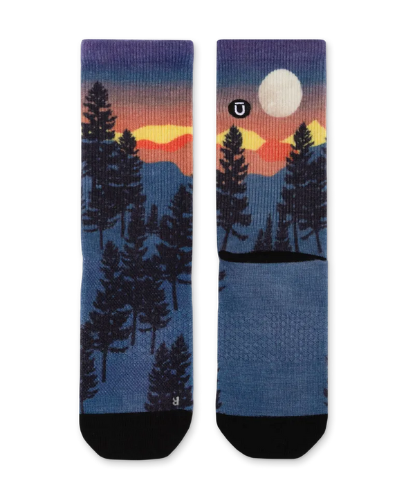 Bright Night Merino Wool Lite Crew Socks