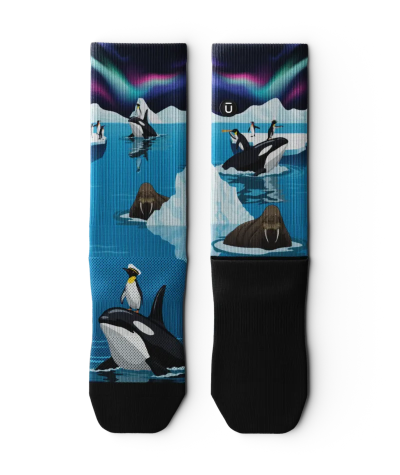 Captain Cold Feet Athletic Crew Socks