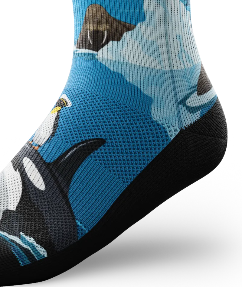 Captain Cold Feet Athletic Crew Socks