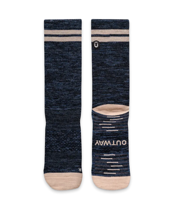 Cobalt Merino Wool Lite Crew Socks
