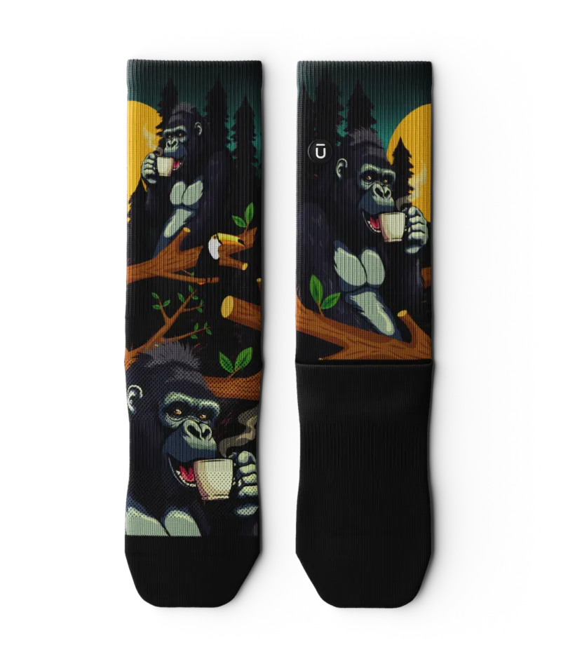 Coffee is Life Athletic Crew Socks