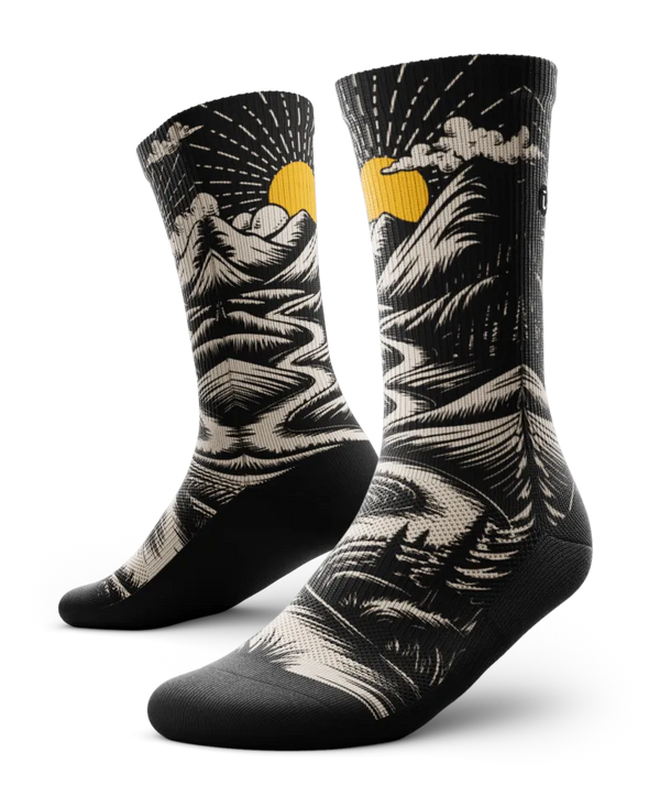 Contrast Valley Athletic Crew Socks