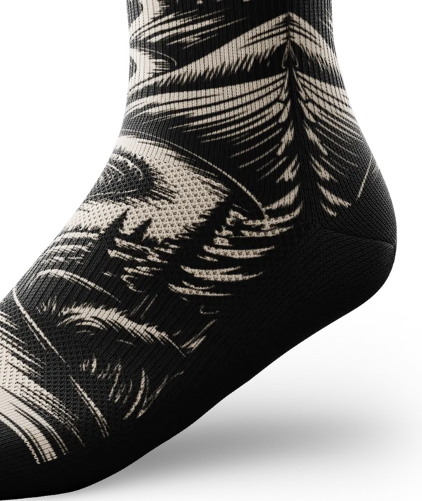 Contrast Valley Athletic Crew Socks