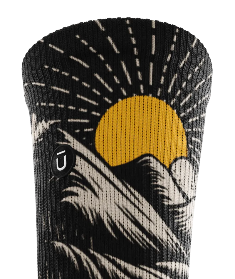 Contrast Valley Athletic Crew Socks