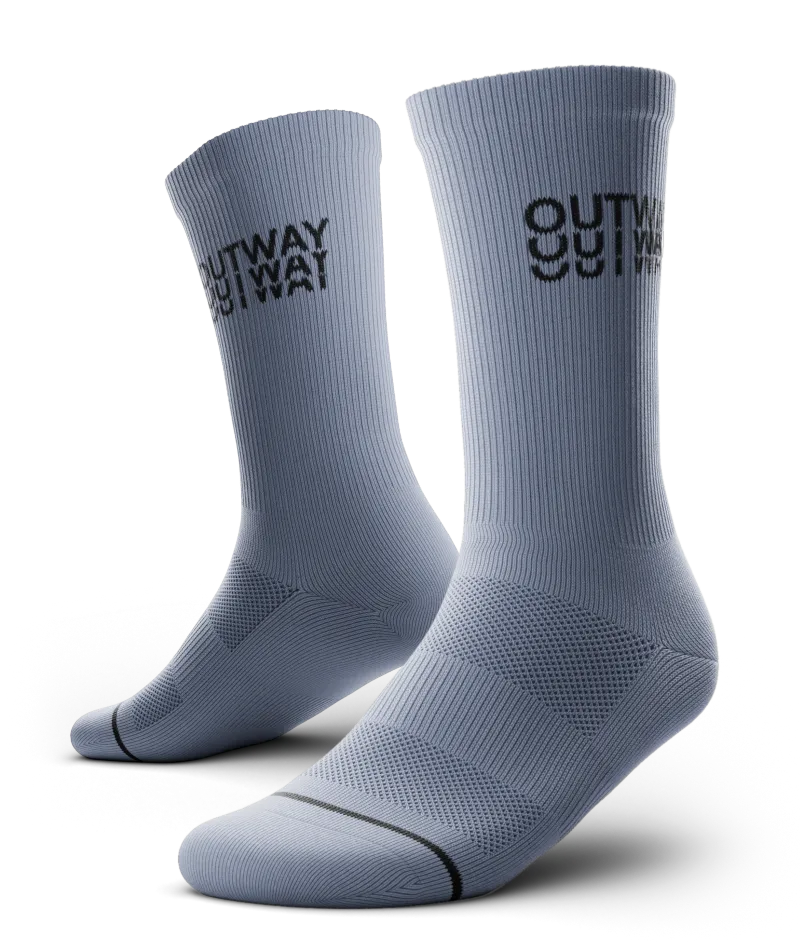 Core Blue Athletic Crew Socks