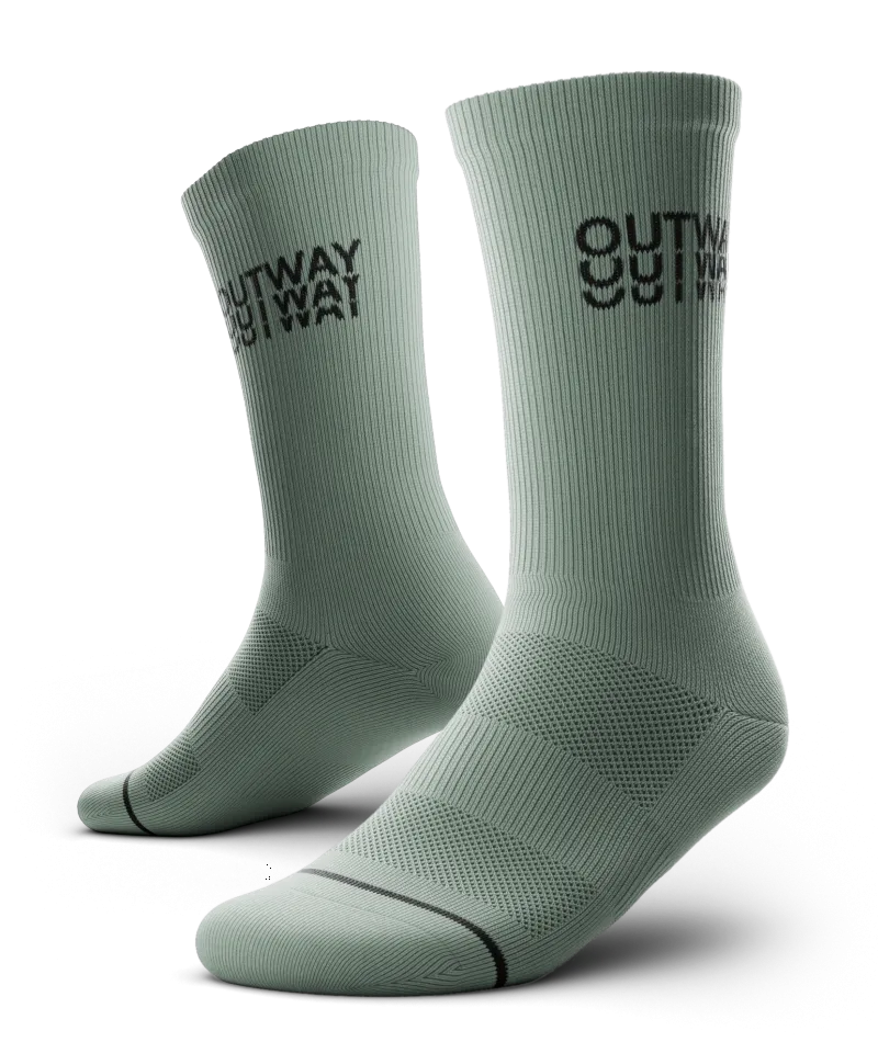 Core Green Athletic Crew Socks