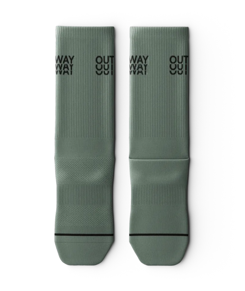 Core Green Athletic Crew Socks