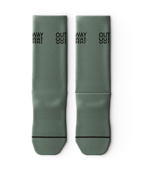 Core Green Athletic Crew Socks