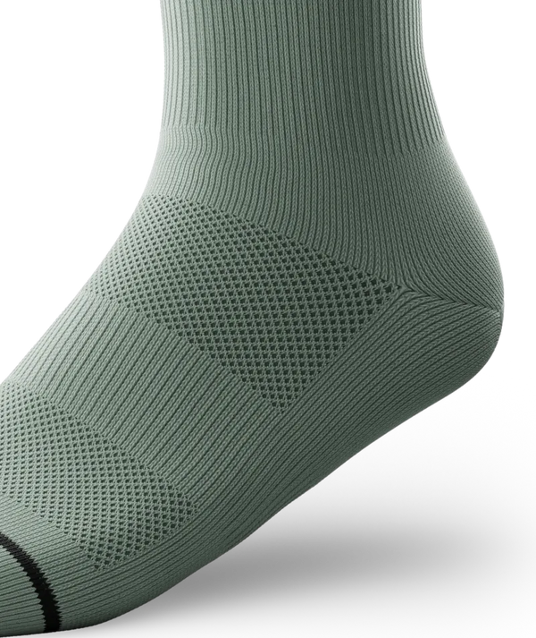 Core Green Athletic Crew Socks