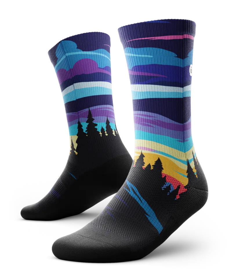 Dream Sky Athletic Crew Socks
