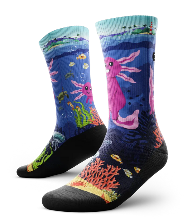 Enchanted Deep Athletic Crew Socks