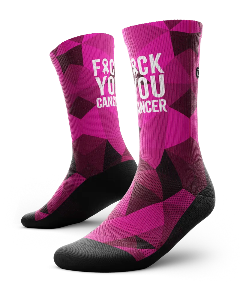 FU Breast Cancer Athletic Crew Socks