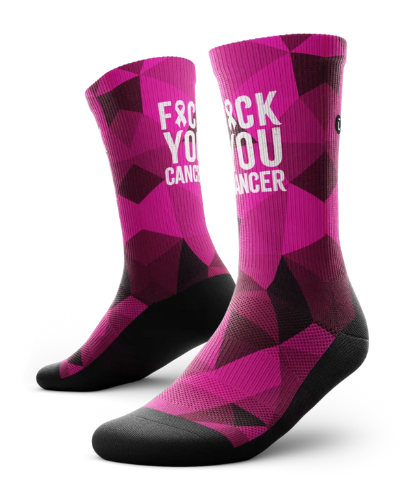 FU Breast Cancer Athletic Crew Socks