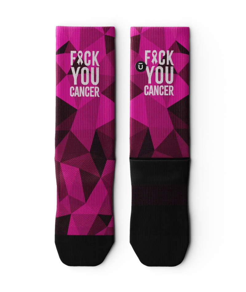 FU Breast Cancer Athletic Crew Socks