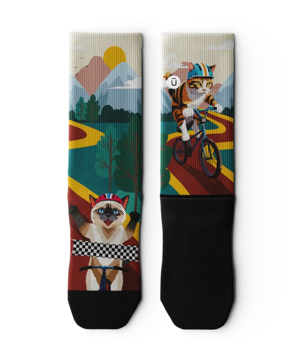 Fast and Furriest Athletic Crew Socks