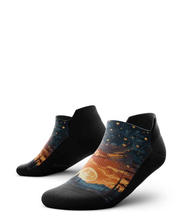 Fiery Night Athletic Ankle Socks