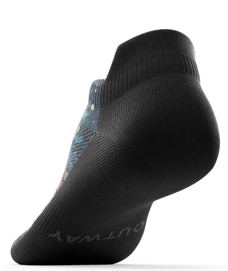 Fiery Night Athletic Ankle Socks