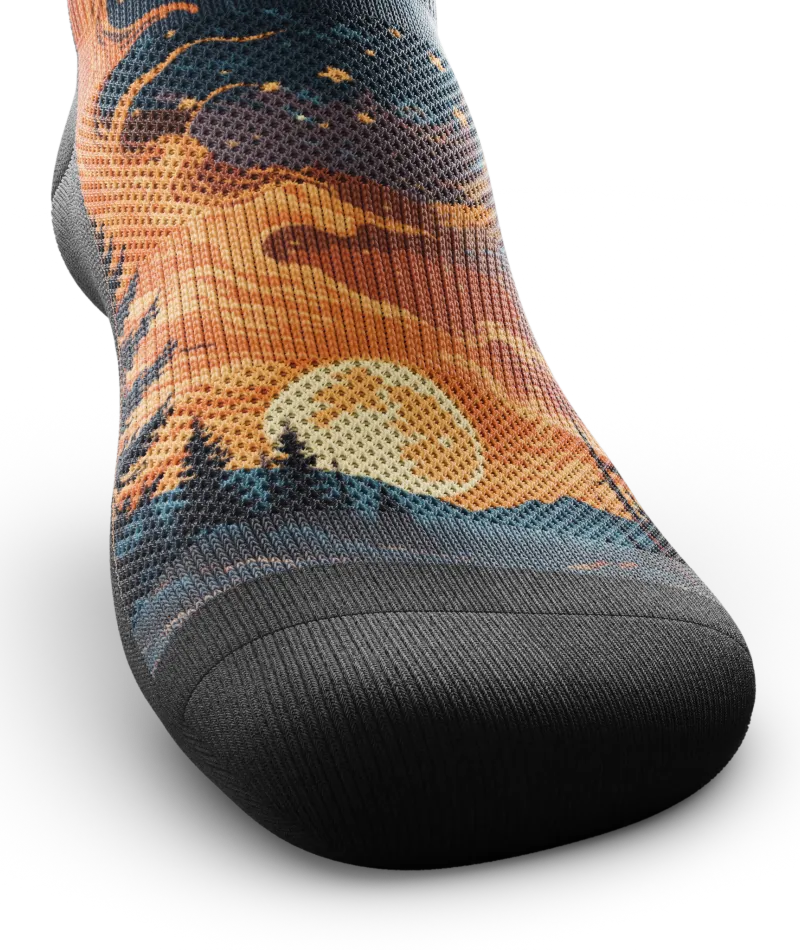 Fiery Night Athletic Ankle Socks