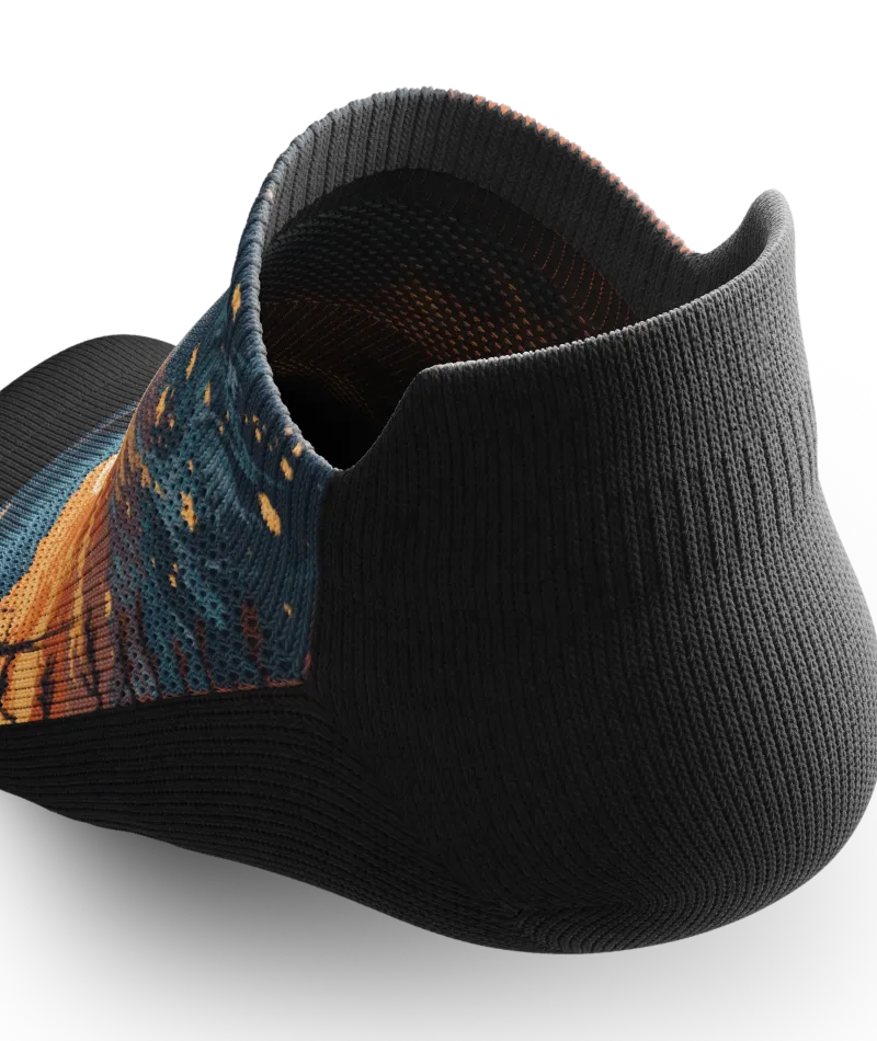 Fiery Night Athletic Ankle Socks