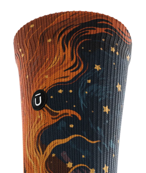 Fiery Night Athletic Crew Socks