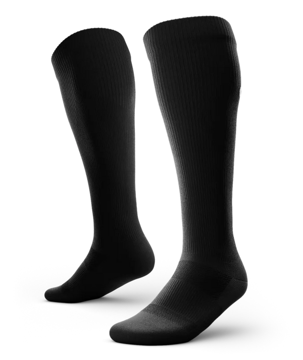 Flagship Black Athletic Knee High Compression Socks