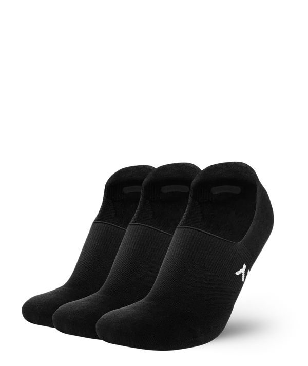 Flagship Black No Show Socks 3-Pack
