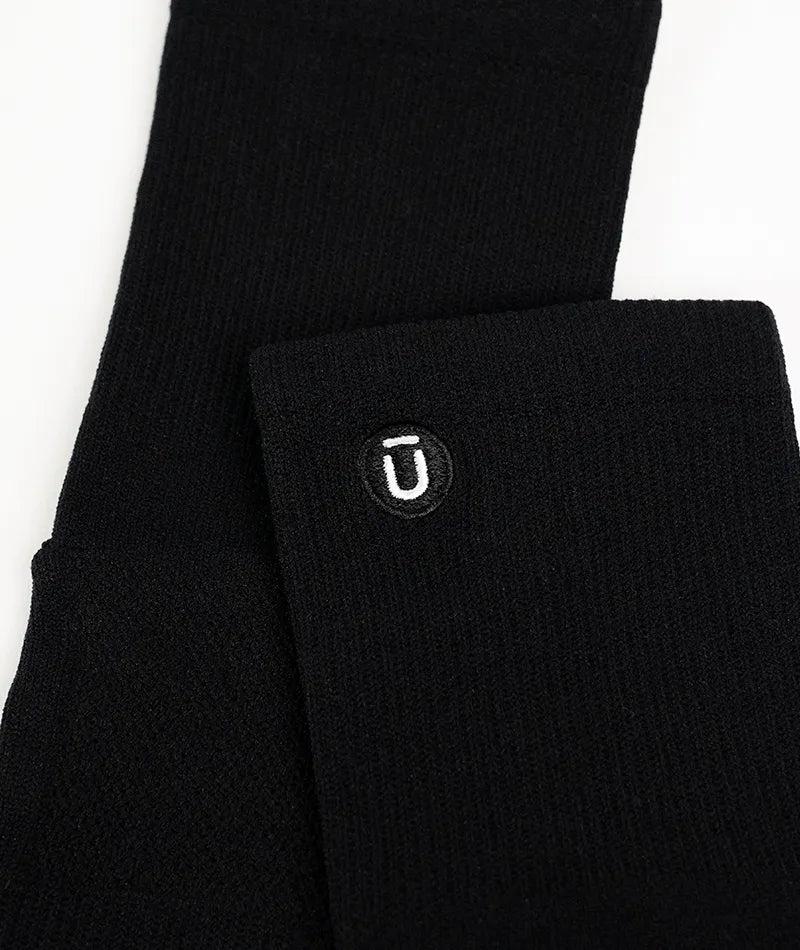 Flagship Black Athletic Quarter Socks V1 6-Pack