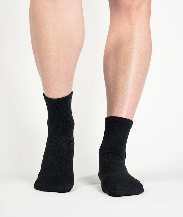 Flagship Black Athletic Quarter Socks V1 3-Pack