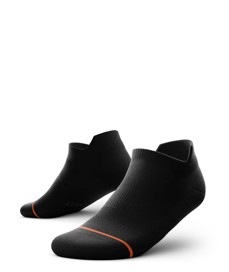 Flagship Black Athletic Ankle Socks