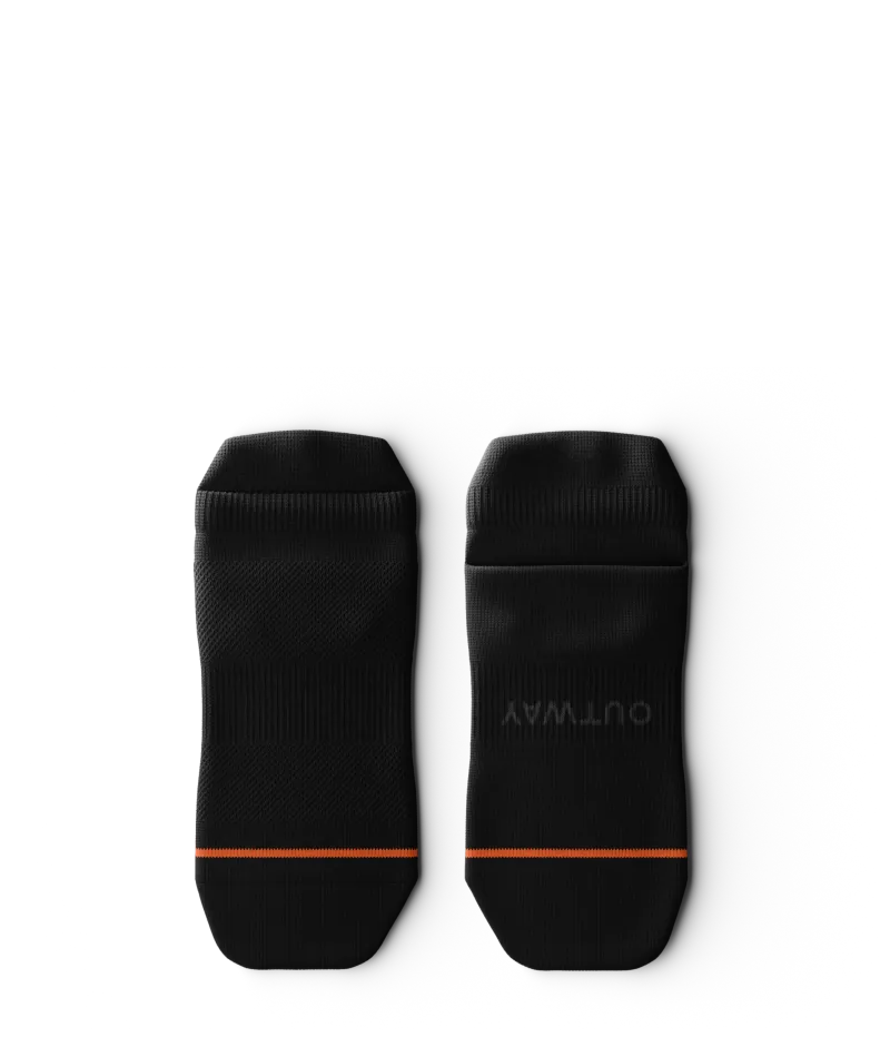 Flagship Black Athletic Ankle Socks