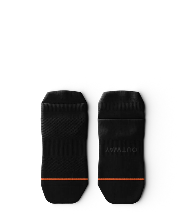 Flagship Black Athletic Ankle Socks
