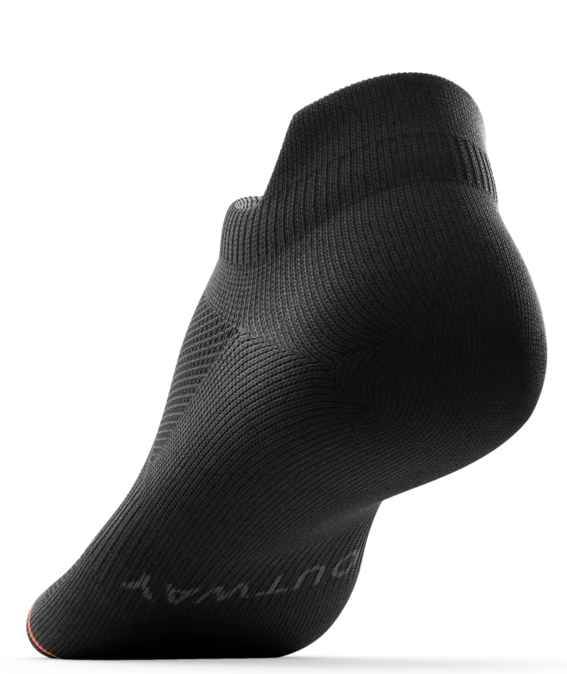 Flagship Black Athletic Ankle Socks