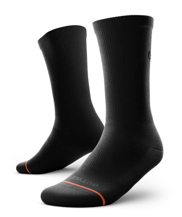 Flagship Black Athletic Crew Socks
