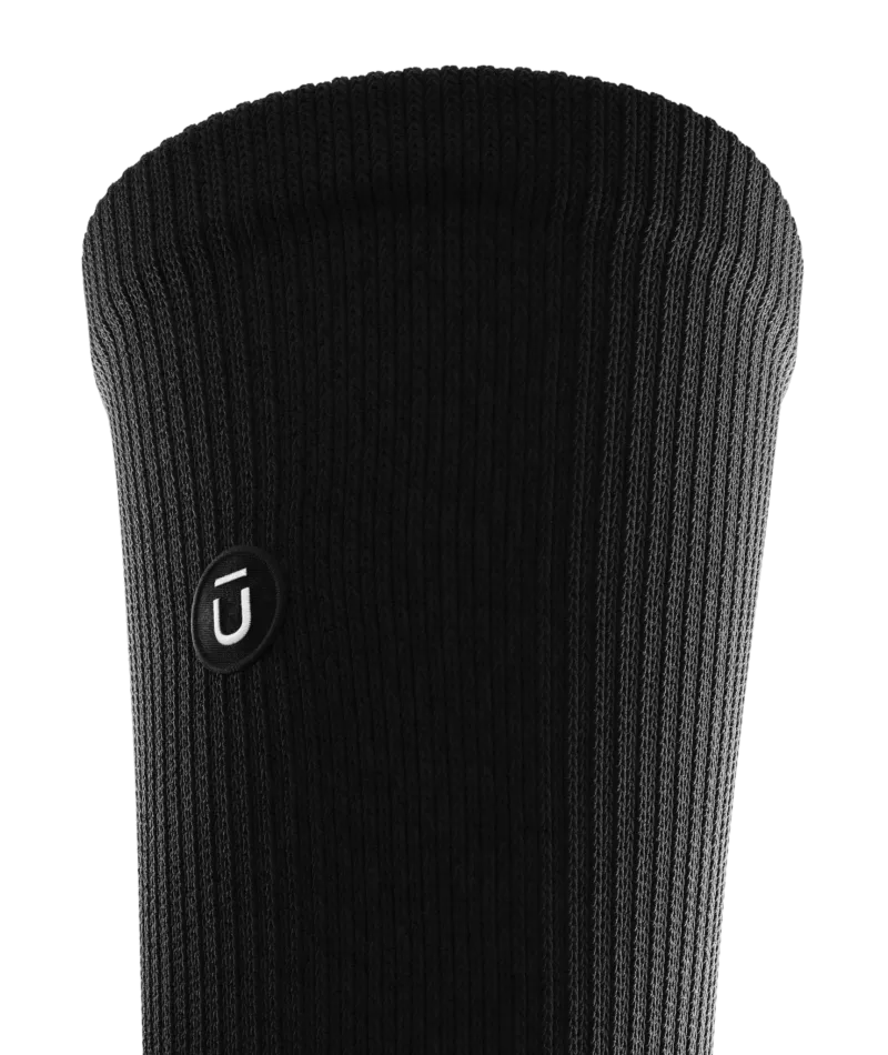 Flagship Black Athletic Crew Socks 6-Pack